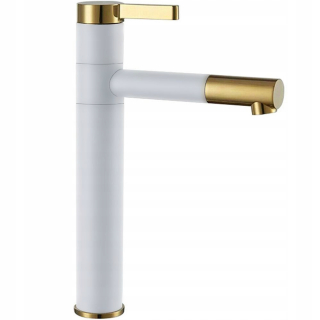 Vysoké inteligentné biele zlato - rea washbasin faucet