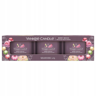 Tradičná parafínová sviečka je bobule Mochy Yankee Candle 3 PCS.
