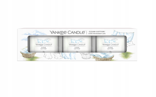 Tradičné sviečky čisté bavlnené Yankee Candle 3 PCS.