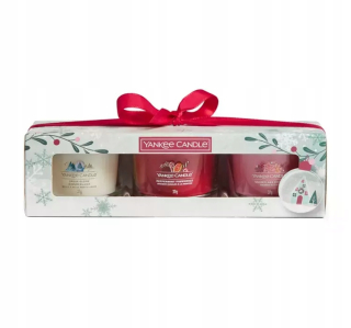 Sójová vonná sviečka (SNOW GLOBE WONDERLAND Yankee Candle 3 ks.