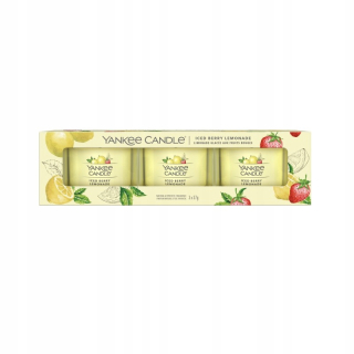 Tradičné parafínové sviečky ľadové bobule limonáda Yankee Candle 3 PCS.