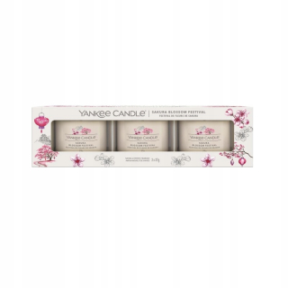Tradičné sviečky parafín Sakura Blossom Festival Yankee Candle 3 PCS.