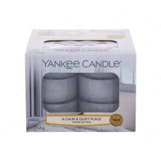 Sviečka Tealight Paraffin A pokojne a pokojné miesto Yankee Candle 12 PCS.