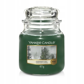 Tradičná sviečka vždyzelená hmla Yankee Candle 1 PC.