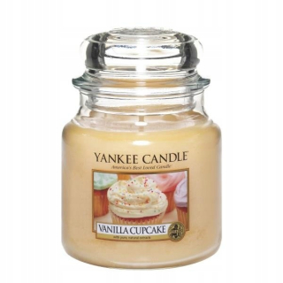 Tradičná parafínová sviečka Vanilla Cupcapke Yankee Candle 1 ks.
