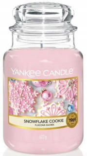 Tradičná sviečka parafín snehová vločka cookie yankee sviečka 1 ks.