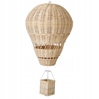 Prírodný rattan tkaný horúci vzduchový balón dekor delik
