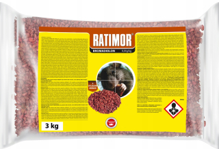 Otrávené zrno handra jedu Ratimor 3 kg