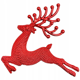 Vianočné ozdoby - Reindeer Holiday Pendants červené dekorácie 2 ks