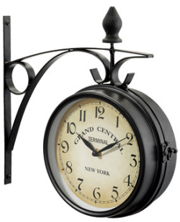 Hodiny - RETRO nástenné hodiny SIDED stanicu 21 cm!