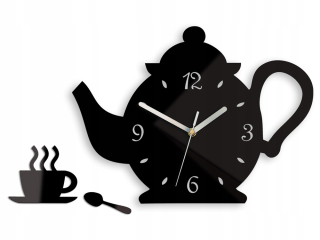Hodiny - WALL hodiny na KETTLE BLACK ULTRA QUIET