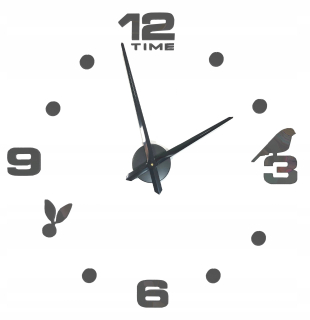 Hodiny - CLOCK MODERN DIY 3D BIG WALL ZRKADLÁ