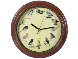 Hodiny - Vtáky Vtáky CLOCK protihluková stena SOUND SINGING