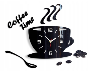 Hodiny - Nástenné hodiny COFFE CUP DARČEK PRE KUCHYNE