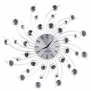 Hodiny - Glamur DECORATIVE nástenné hodiny 50 cm veľké kryštály
