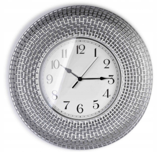 Hodiny - Veľké sklenené nástenné hodiny 58 cm sledovať 7906