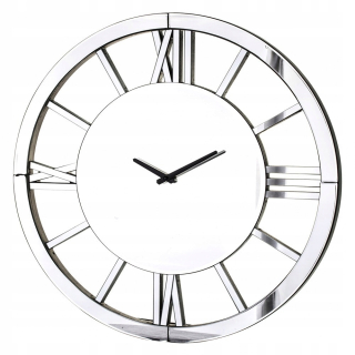 Hodiny - Nástenné hodiny so zrkadlom 60 cm ZRKADLOVÝ GLAMOUR