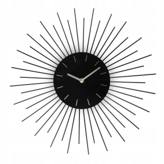 Hodiny - Kov slnečné hodiny k. Black St. 42cm