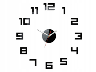 Hodiny - Wall Wall Ultra Silent Digit Black