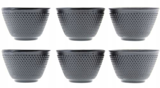 Čajník, kanvica na čaj - Liatina 6x Czerki šálku čaju set
