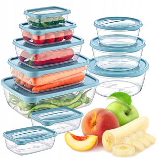 Bobimarket kontajnery súpravy Trend Box B-65058 modré 10 kusov