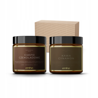 Scéna Sviečka sójová čokoládová koláč + škorica Cinnamon 2 ks.