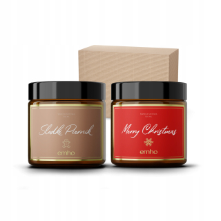 Scepted Candle Christmas Festive+Gingerbread Emho 2 ks.
