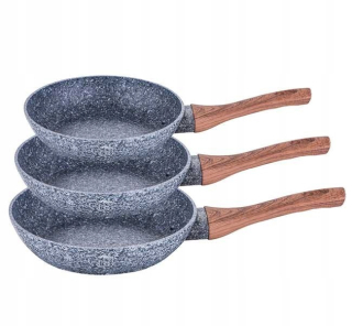 Sada panvic - SADA 3 GRANITOVÝCH PANIEK 20/24 / 28cm INDUKCIA