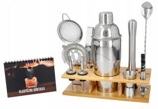 Bartending Set for Drinks stojan 12el kniha