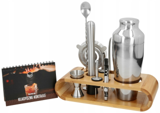 Bartending Set for Drinks stojan 11 el s knihou