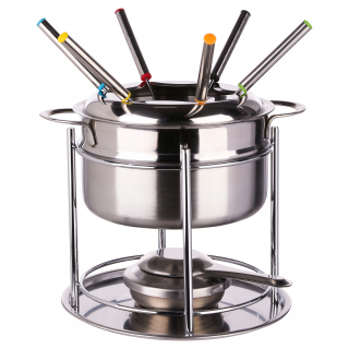 Zostava Fondue - Sada pre fondue z nerezovej ocele pre 6 osôb