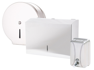 Držiak na toaletný papier - Jumbo a ZZ DispenSer Set, mydlová oceľ