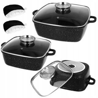 Sada hrncov - Sada mramorových hrncov. Plyn. Brunbeste indukcia