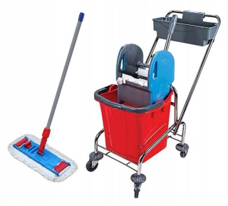 Integrálna sada čistiaci vozík 25L + mop 40 cm