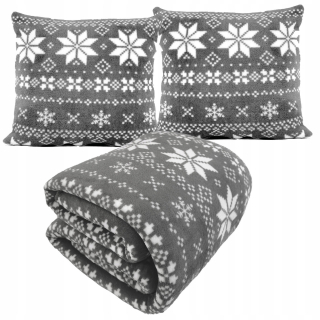 Prikrývka na posteľ - KOC Contrast Polyester 200 x 170 cm odtiene modrej