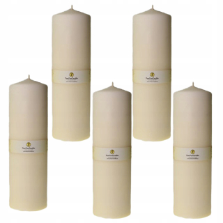 Tradičná parafínová sviečka bez vône Pom Pom Candles 5 ks.
