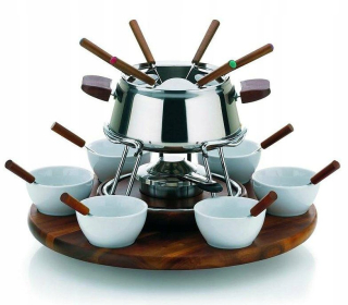 Zostava Fondue - Fondue sada čokolády syr ocele