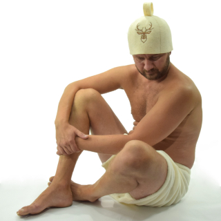 Pánska vlnená sauna sada