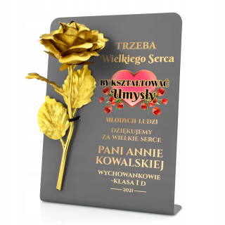 Deň Golden Rose venovanie Gift učiteľa