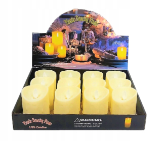 Lampáš, svietník - LED sviečka sviečka strešné okno LED cartridge 8cm 12ks