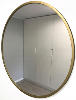 Kúpeľňové zrkadlo - Zrkadlo Lawabo, nástenný nábytok, kruh, 950 x 950 mm