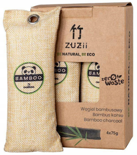 Pohlcovač vlhkosti - Zuzii bambusové uhlie (4 x 75 g) 300 g