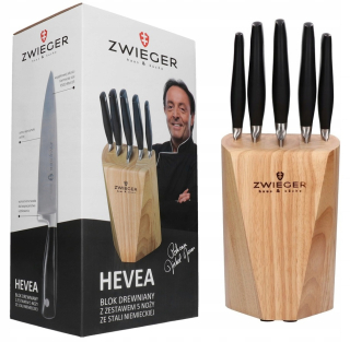 Sada nožov v Zwider Hevea Block 5 PCS.