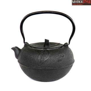 Čajník, kanvica na čaj - Odťahová Liatina kanvica 1,65 L čierna