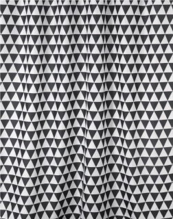 Sprchová opona 180x200cm čierna biela planina