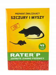 Otrávené potkany myši s jedom na jedenie obilia 1 kg