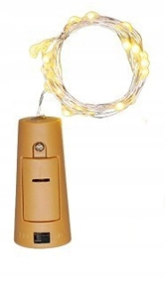 Vianočné ozdoby - Plug na fľašu, 8led Cork, prekvapenie hostí