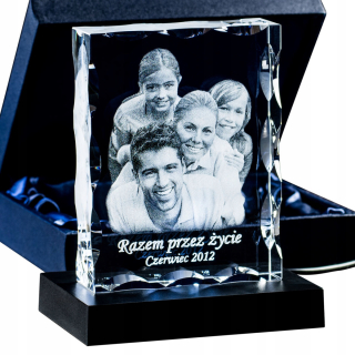 Rodinná fotografia v puzdre Crystal LED