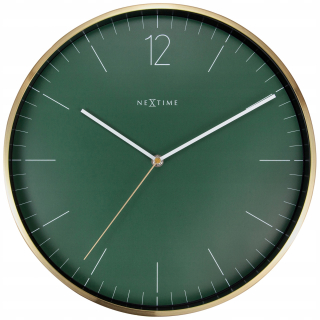 Hodiny - Zlaté nástenné hodiny NeXtime 34cm