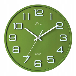 Hodiny - Wall JVD hodiny 31 cm tichý zelený HX2472.2